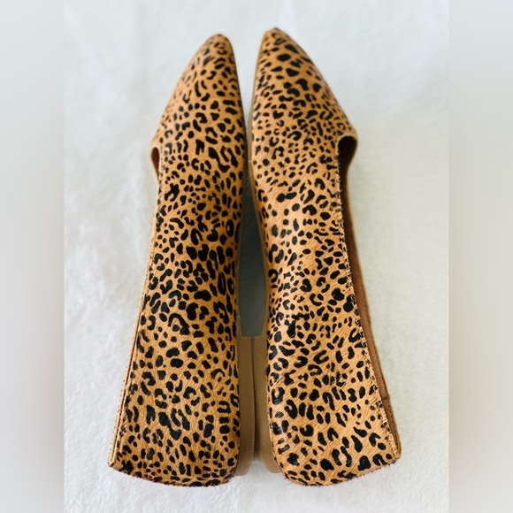 Madewell The Cory Flat in Leopard Calf Hair Size 7.5 - Picture 5 of 11